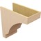 Ekena Millwork 12"W x 24"D x 24"H Classic Moab Rough Cedar Woodgrain TimberThane Corbel, Primed Tan CORUR12X24X24MOARCPR - alternate 2